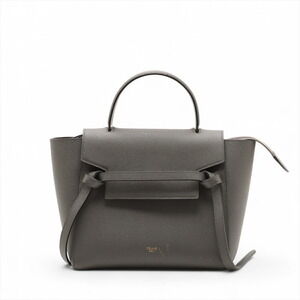 Celine Belt Bag Leather Handbag Gray